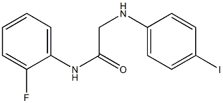 N-(2-fluorophenyl)-2-[(4-iodophenyl)amino]acetamide 结构式