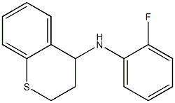 N-(2-fluorophenyl)-3,4-dihydro-2H-1-benzothiopyran-4-amine 结构式