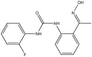 N-(2-fluorophenyl)-N'-{2-[(1E)-N-hydroxyethanimidoyl]phenyl}urea 结构式