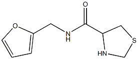 N-(2-furylmethyl)-1,3-thiazolidine-4-carboxamide 结构式