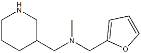 N-(2-furylmethyl)-N-methyl-N-(piperidin-3-ylmethyl)amine 结构式