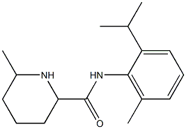 N-(2-isopropyl-6-methylphenyl)-6-methylpiperidine-2-carboxamide 结构式