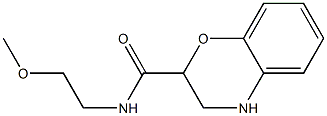 N-(2-methoxyethyl)-3,4-dihydro-2H-1,4-benzoxazine-2-carboxamide 结构式