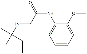 N-(2-methoxyphenyl)-2-[(2-methylbutan-2-yl)amino]acetamide 结构式