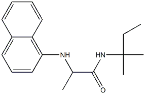 N-(2-methylbutan-2-yl)-2-(naphthalen-1-ylamino)propanamide 结构式