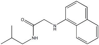 N-(2-methylpropyl)-2-(naphthalen-1-ylamino)acetamide 结构式