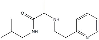 N-(2-methylpropyl)-2-{[2-(pyridin-2-yl)ethyl]amino}propanamide 结构式