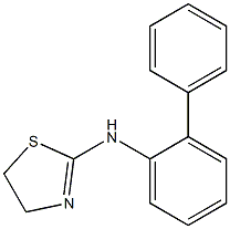 N-(2-phenylphenyl)-4,5-dihydro-1,3-thiazol-2-amine 结构式