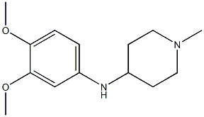 N-(3,4-dimethoxyphenyl)-1-methylpiperidin-4-amine 结构式