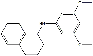 N-(3,5-dimethoxyphenyl)-1,2,3,4-tetrahydronaphthalen-1-amine 结构式