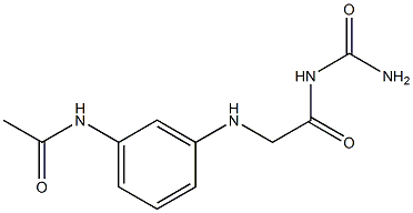 N-(3-{[2-(carbamoylamino)-2-oxoethyl]amino}phenyl)acetamide 结构式