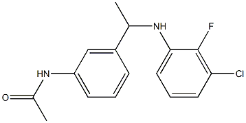 N-(3-{1-[(3-chloro-2-fluorophenyl)amino]ethyl}phenyl)acetamide 结构式