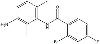 N-(3-amino-2,6-dimethylphenyl)-2-bromo-4-fluorobenzamide 结构式