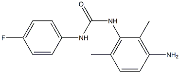 N-(3-amino-2,6-dimethylphenyl)-N'-(4-fluorophenyl)urea 结构式