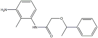 N-(3-amino-2-methylphenyl)-2-(1-phenylethoxy)acetamide 结构式