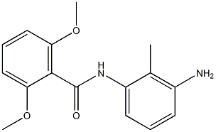 N-(3-amino-2-methylphenyl)-2,6-dimethoxybenzamide 结构式