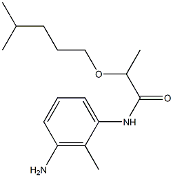 N-(3-amino-2-methylphenyl)-2-[(4-methylpentyl)oxy]propanamide 结构式