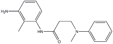 N-(3-amino-2-methylphenyl)-3-[methyl(phenyl)amino]propanamide 结构式