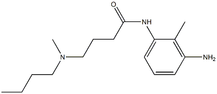 N-(3-amino-2-methylphenyl)-4-[butyl(methyl)amino]butanamide 结构式