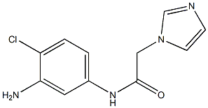 N-(3-amino-4-chlorophenyl)-2-(1H-imidazol-1-yl)acetamide 结构式