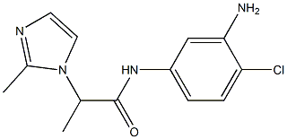 N-(3-amino-4-chlorophenyl)-2-(2-methyl-1H-imidazol-1-yl)propanamide 结构式