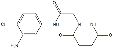 N-(3-amino-4-chlorophenyl)-2-(3,6-dioxo-3,6-dihydropyridazin-1(2H)-yl)acetamide 结构式