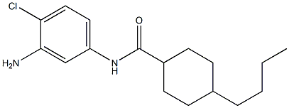 N-(3-amino-4-chlorophenyl)-4-butylcyclohexane-1-carboxamide 结构式