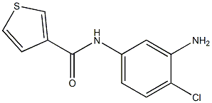 N-(3-amino-4-chlorophenyl)thiophene-3-carboxamide 结构式
