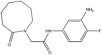 N-(3-amino-4-fluorophenyl)-2-(2-oxoazocan-1-yl)acetamide 结构式