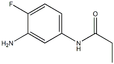 N-(3-amino-4-fluorophenyl)propanamide 结构式