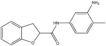 N-(3-amino-4-methylphenyl)-2,3-dihydro-1-benzofuran-2-carboxamide 结构式