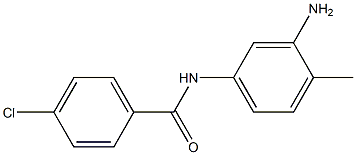 N-(3-amino-4-methylphenyl)-4-chlorobenzamide 结构式