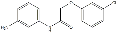 N-(3-aminophenyl)-2-(3-chlorophenoxy)acetamide 结构式