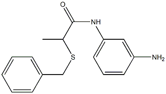 N-(3-aminophenyl)-2-(benzylsulfanyl)propanamide 结构式