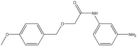 N-(3-aminophenyl)-2-[(4-methoxyphenyl)methoxy]acetamide 结构式