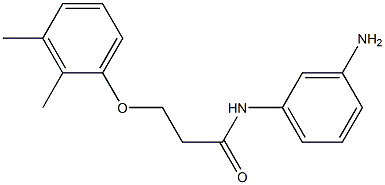 N-(3-aminophenyl)-3-(2,3-dimethylphenoxy)propanamide 结构式