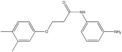 N-(3-aminophenyl)-3-(3,4-dimethylphenoxy)propanamide 结构式