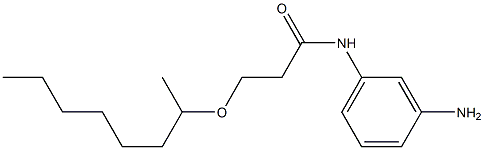 N-(3-aminophenyl)-3-(octan-2-yloxy)propanamide 结构式