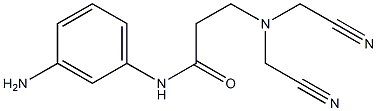 N-(3-aminophenyl)-3-[bis(cyanomethyl)amino]propanamide 结构式