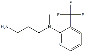 N-(3-aminopropyl)-N-methyl-3-(trifluoromethyl)pyridin-2-amine 结构式