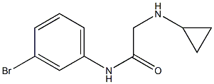 N-(3-bromophenyl)-2-(cyclopropylamino)acetamide 结构式