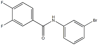 N-(3-bromophenyl)-3,4-difluorobenzamide 结构式