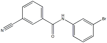 N-(3-bromophenyl)-3-cyanobenzamide 结构式