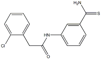 N-(3-carbamothioylphenyl)-2-(2-chlorophenyl)acetamide 结构式