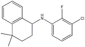 N-(3-chloro-2-fluorophenyl)-4,4-dimethyl-1,2,3,4-tetrahydronaphthalen-1-amine 结构式