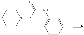 N-(3-cyanophenyl)-2-(morpholin-4-yl)acetamide 结构式