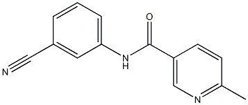 N-(3-cyanophenyl)-6-methylnicotinamide 结构式