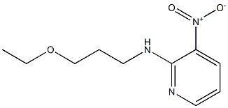 N-(3-ethoxypropyl)-3-nitropyridin-2-amine 结构式