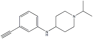 N-(3-ethynylphenyl)-1-(propan-2-yl)piperidin-4-amine 结构式