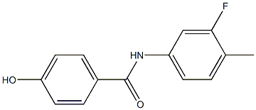 N-(3-fluoro-4-methylphenyl)-4-hydroxybenzamide 结构式